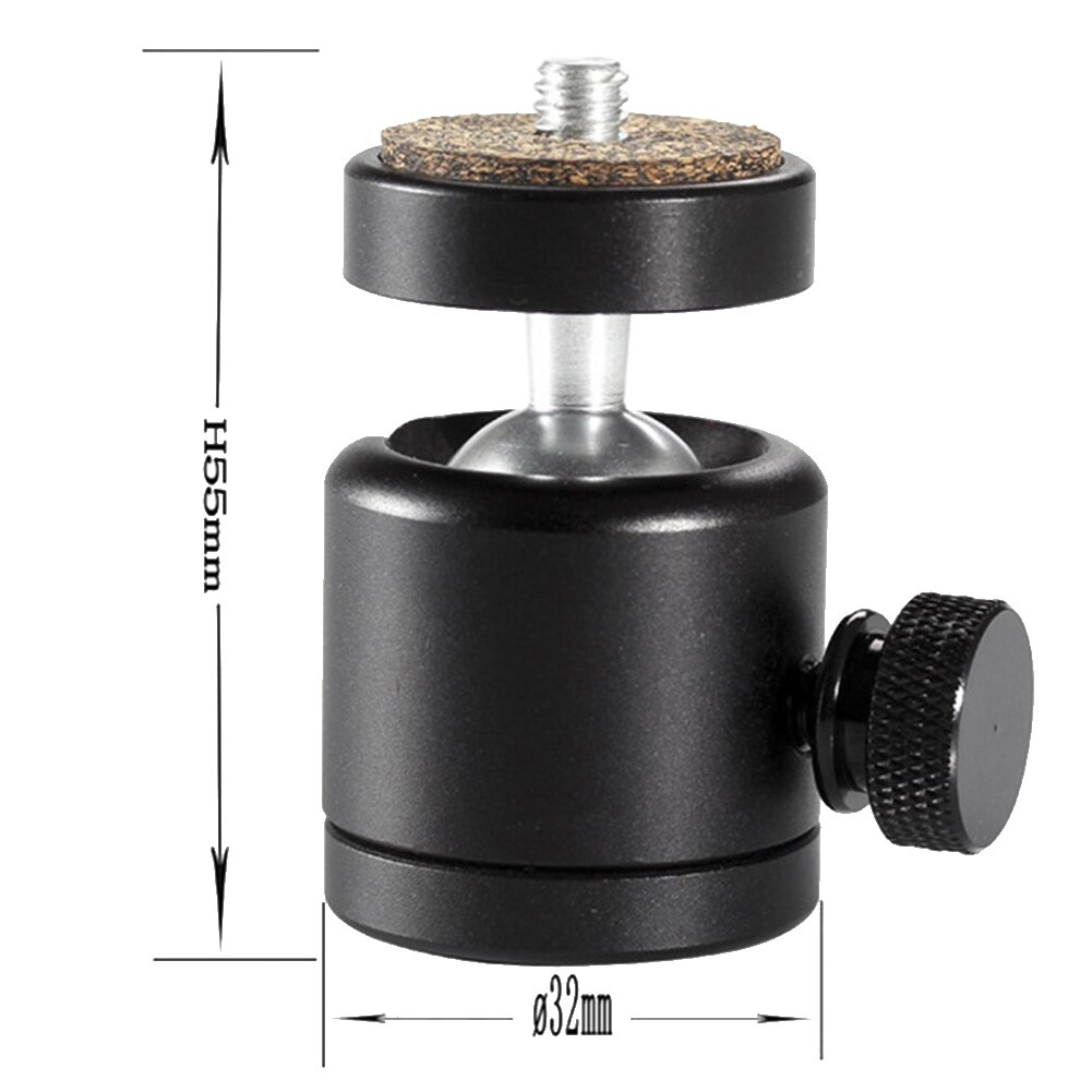 360 Swivel Camera Tripod Metal Ball Head Holder Stand Studio Photography Live Broadcast Screw Mount For DSLR Compact Portable