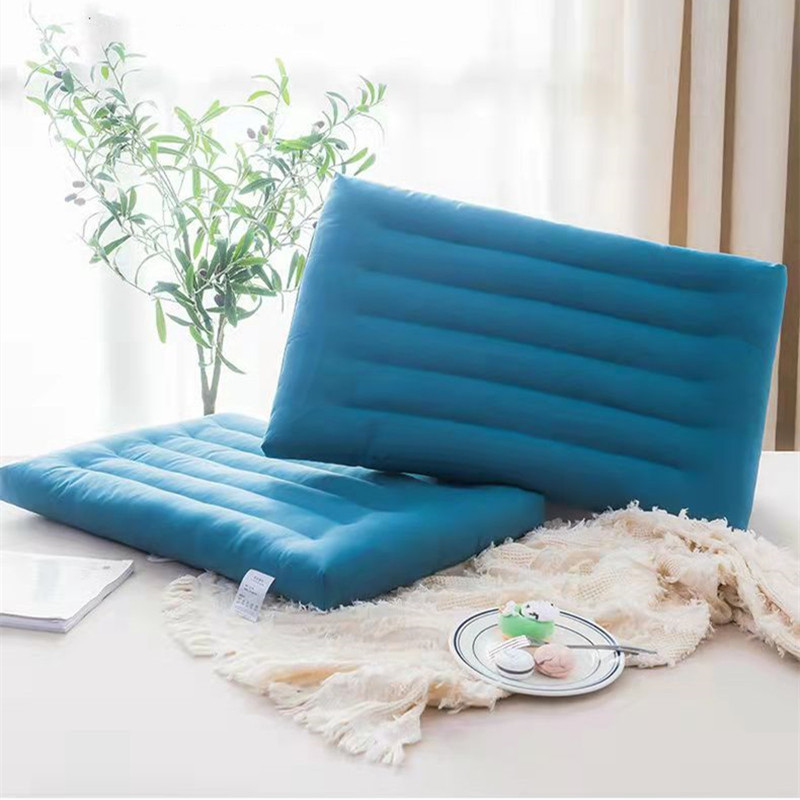 Oreiller en coton et velours pour enfants, oreiller plat et solide, Protection du cou, oreiller Ultra fin, literie adulte sans taie d&#39;oreiller