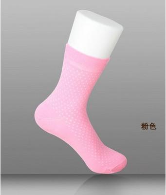 Korte zijden sokken in de lente en zomer, comfortabele luchtslang , 75%  zijden: Roze