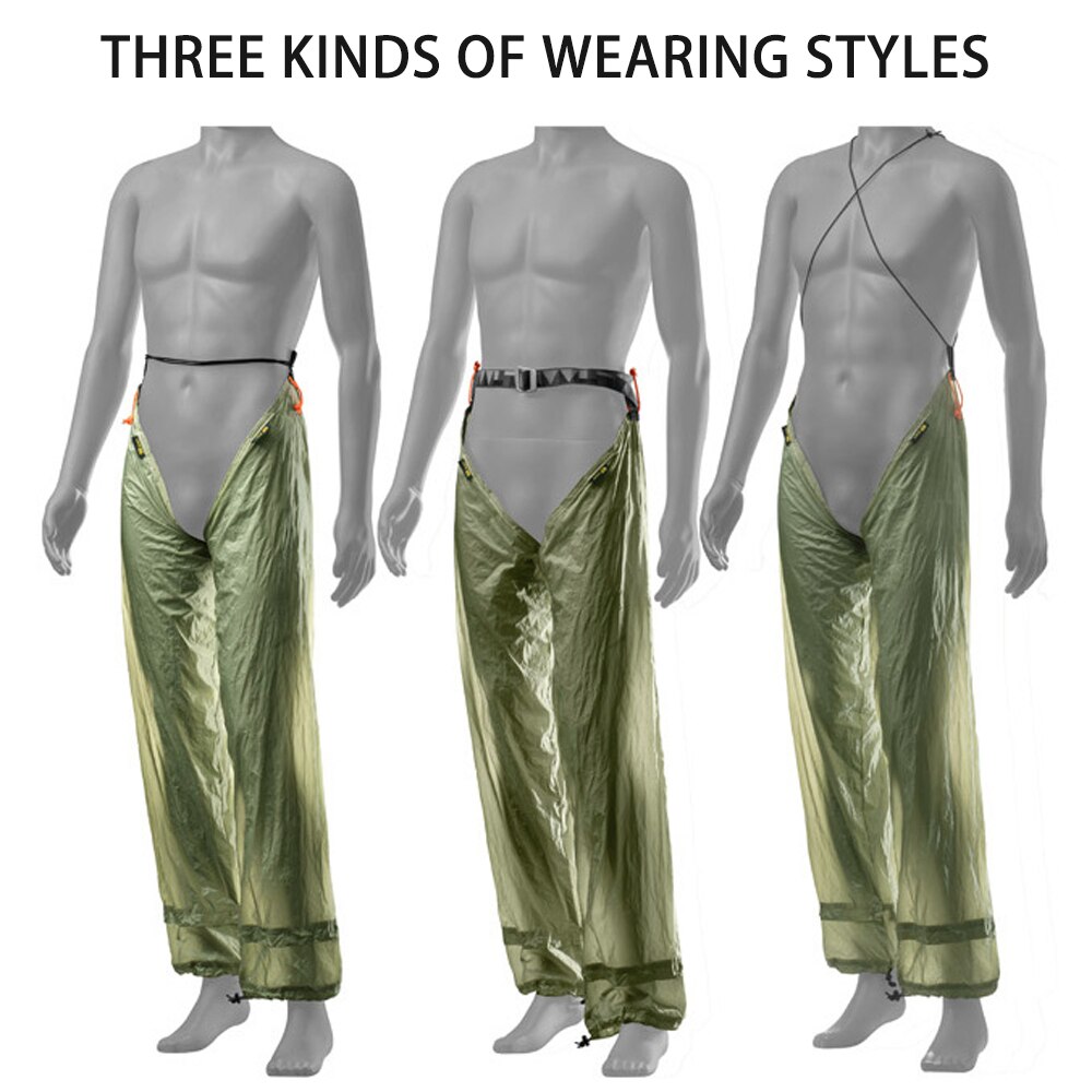 Waterproof Pants Ultralight Two-piece Rain Pants Leg Gaiters for Outdoor Cycling Camping Hiking Rainwear