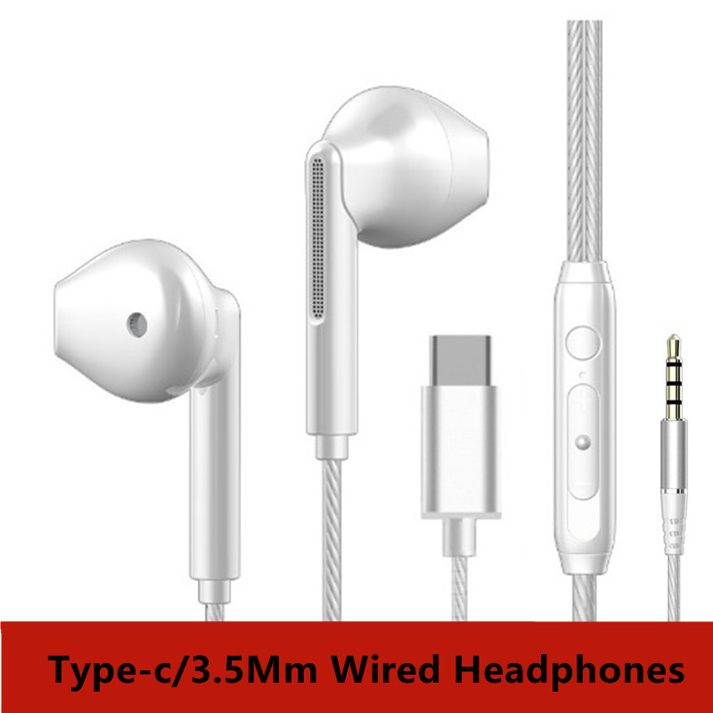 Kablede hovedtelefoner i øret headset kablede øretelefoner med mikrofon bas stereo ørepropper sport til huawei xiaomi vivo oppo iphone 5-6