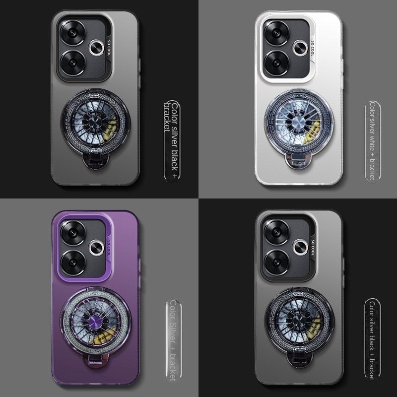 Etui do Realme GT 6 GT 6T Neo 6 7 Pro SE - Magnetyczne Ładowanie Bezprzewodowe Uchwyt Żyroskopowy