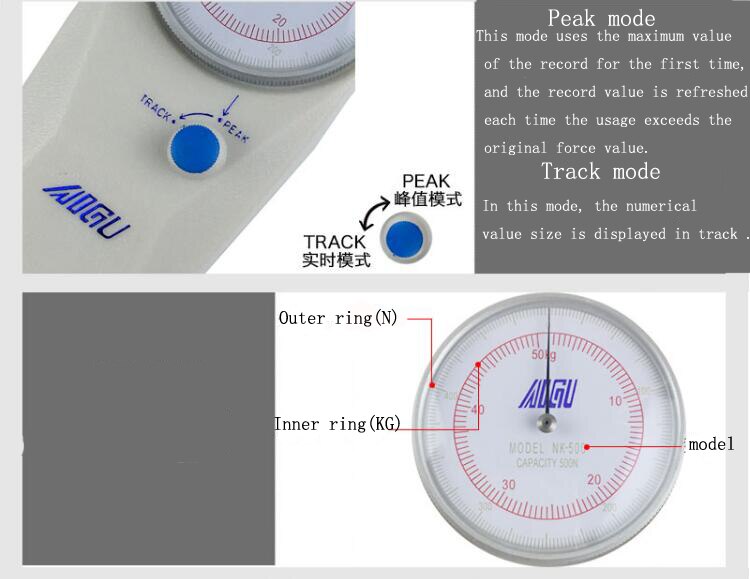 Aigu Pointer Force Gauge Nk 10-500N, Rollenbank, Rally Meter