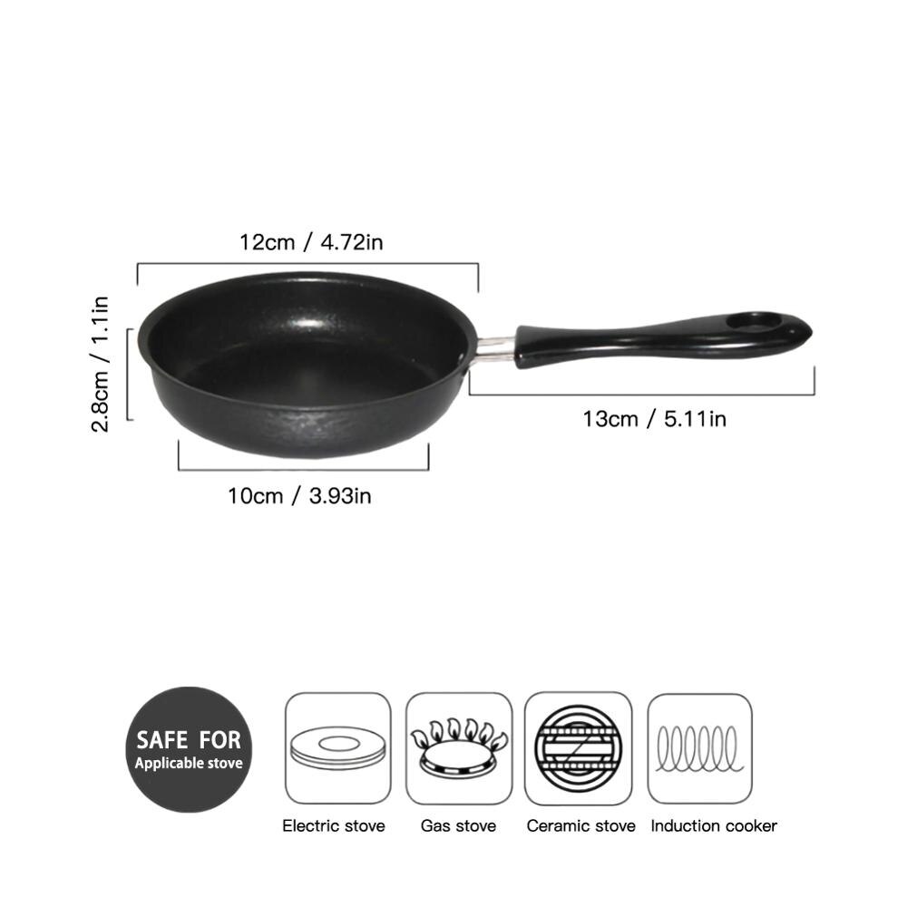 Mini Frying Pan Poached Protable Egg Household Small Kitchen Cooker Cookware: Default Title