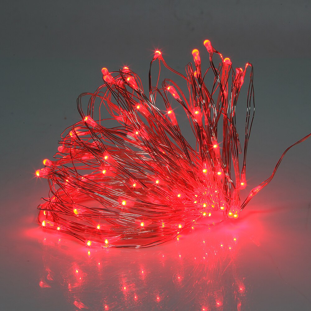 2M String Lights Silver LED Wine Bottle Lights Battery Powered Cork Shape Glass Bottle Stopper Lamp Christmas Garlands Decoratio: Red