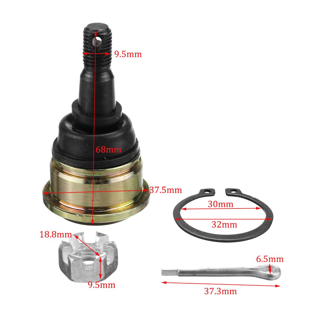 Arctic Cat 500 FIS Auto 4x4 2002-2009 Both Upper Ball Joints