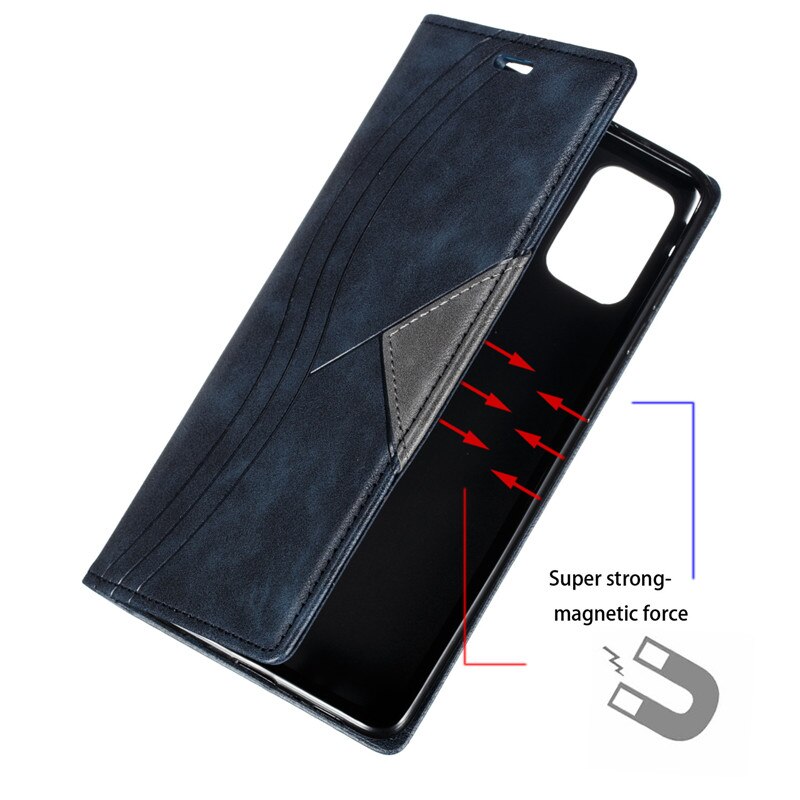 Capa de couro para xiaomi redmi, capa estilo carteira com flip magnético e porta-cartões, para redmi 9 t 6.53&quot;