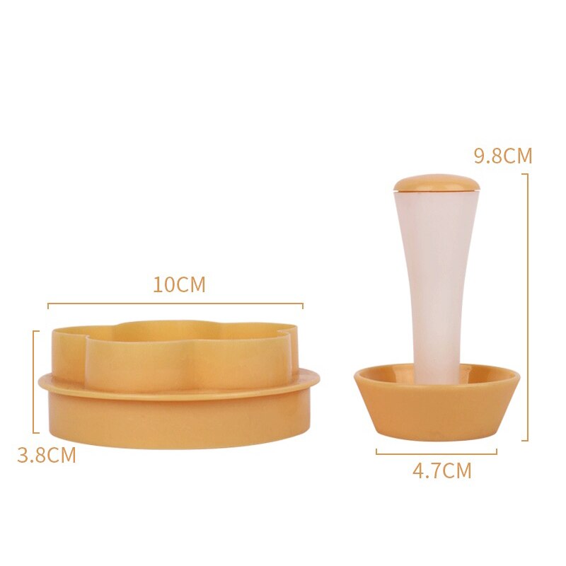 Plastic Pastry Tamper Tart Shell Molds Tart Cutter Flower Round Dough Cookie Cutter Set Cupcake Muffin Mold Cooking Tools