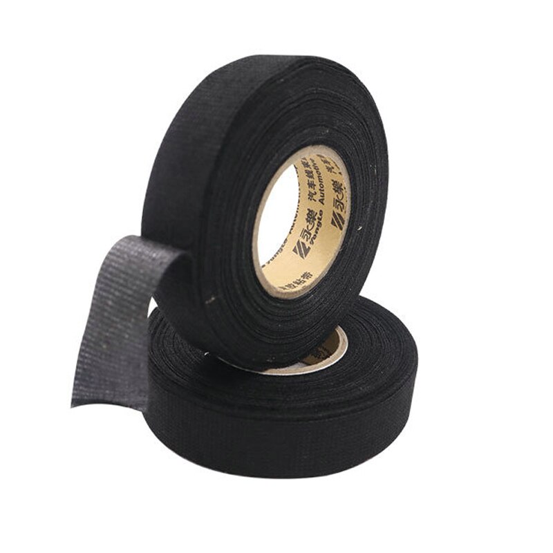 15 Meter Hittebestendig Vlamvertragende Tape Adhesive Doek Tape Voor Auto Kabelboom Kabelboom Bescherming Elektrische Tape
