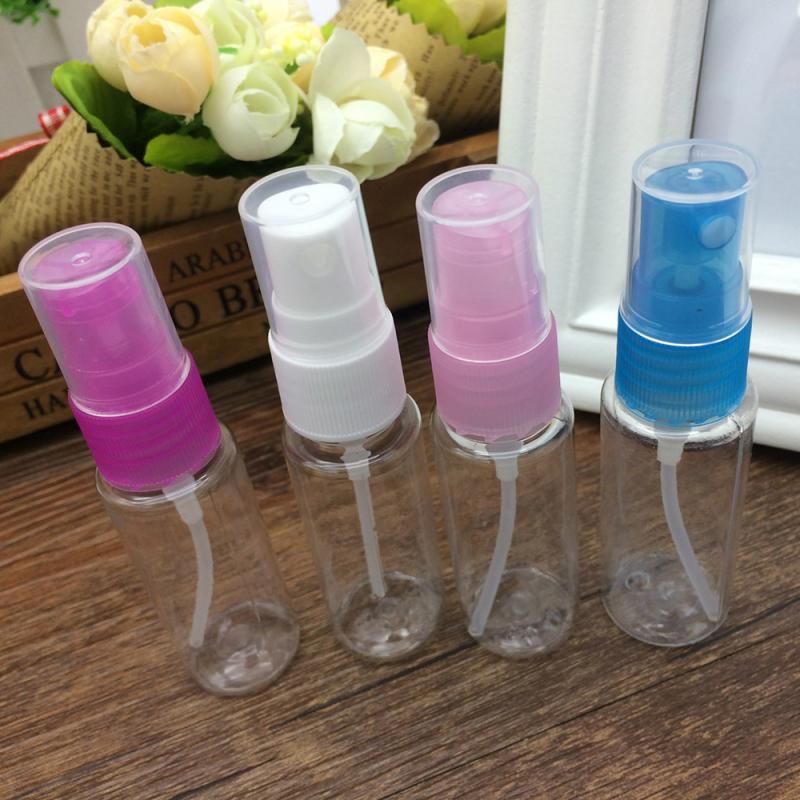 1Pcs Transparant Lege Spuit Flessen Plastic Mini Hervulbare Container Lege Cosmetische Containers Sub-Fles 30Ml/40ml/50Ml/100Ml: 20ml random color