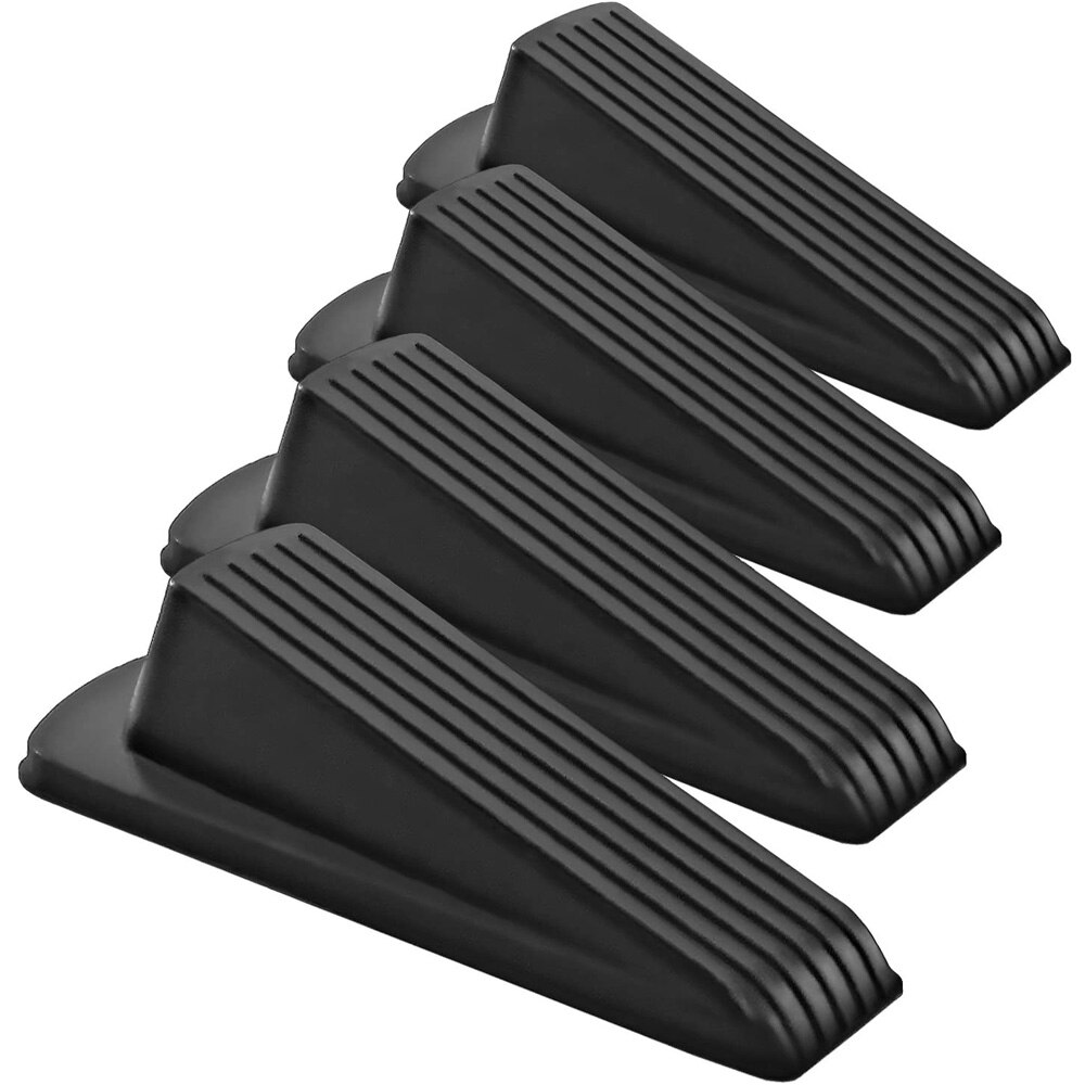 Home Premium Rubber Door Stop - Large Door Stopper Wedge, Multi Surface: 1