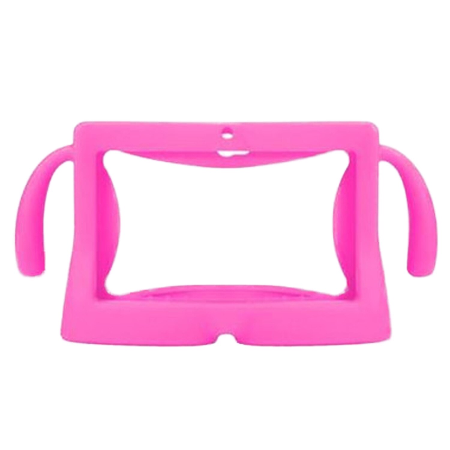 Besegad Universele 7 Inch Tablet Beschermhoes Zachte Siliconen Cover Skin Shell Protector met Handgrepen voor Kinderen Kids: Pink