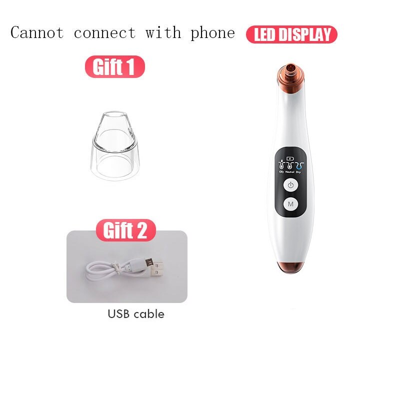 Blackhead Remover Face Deep Nose Cleaner T Zone Pore Acne Pimple Removal Vacuum Suction Facial Diamond Beauty Clean Skin Tool Bl: Only tool