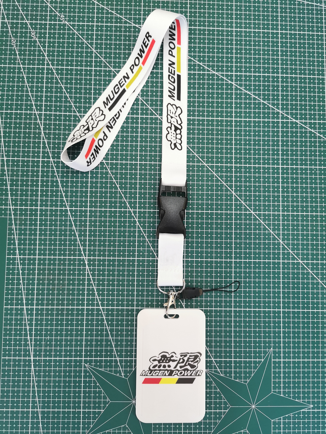 LLavero de estilo JDM Rculture ABS, tarjetero para tarjetas de crédito bancarias, nombre de identificación de autobús, cordón para novia NOS HKS MUGEN POWER, accesorios: Rojo