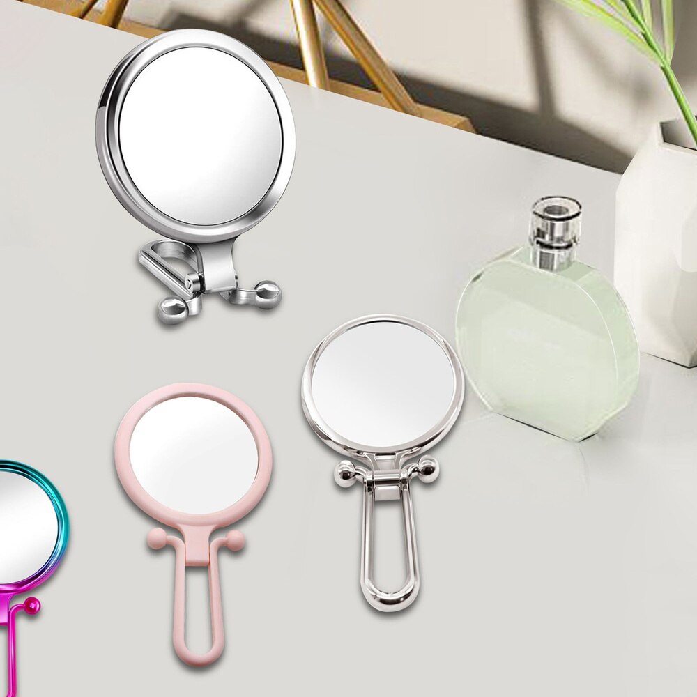2/5/10X Magnifying Makeup Mirror Handheld Portable Vanity Mirror Folding Hand Pocket Compact Travel Mirrors Make Up Tool