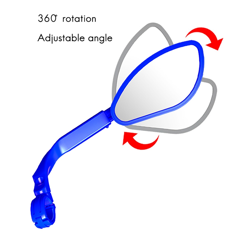 Bike Rear View Mirror Explosion-Proof Bicycle Handlebar Adjustable Rotatable Mirror Left And Right Mirror