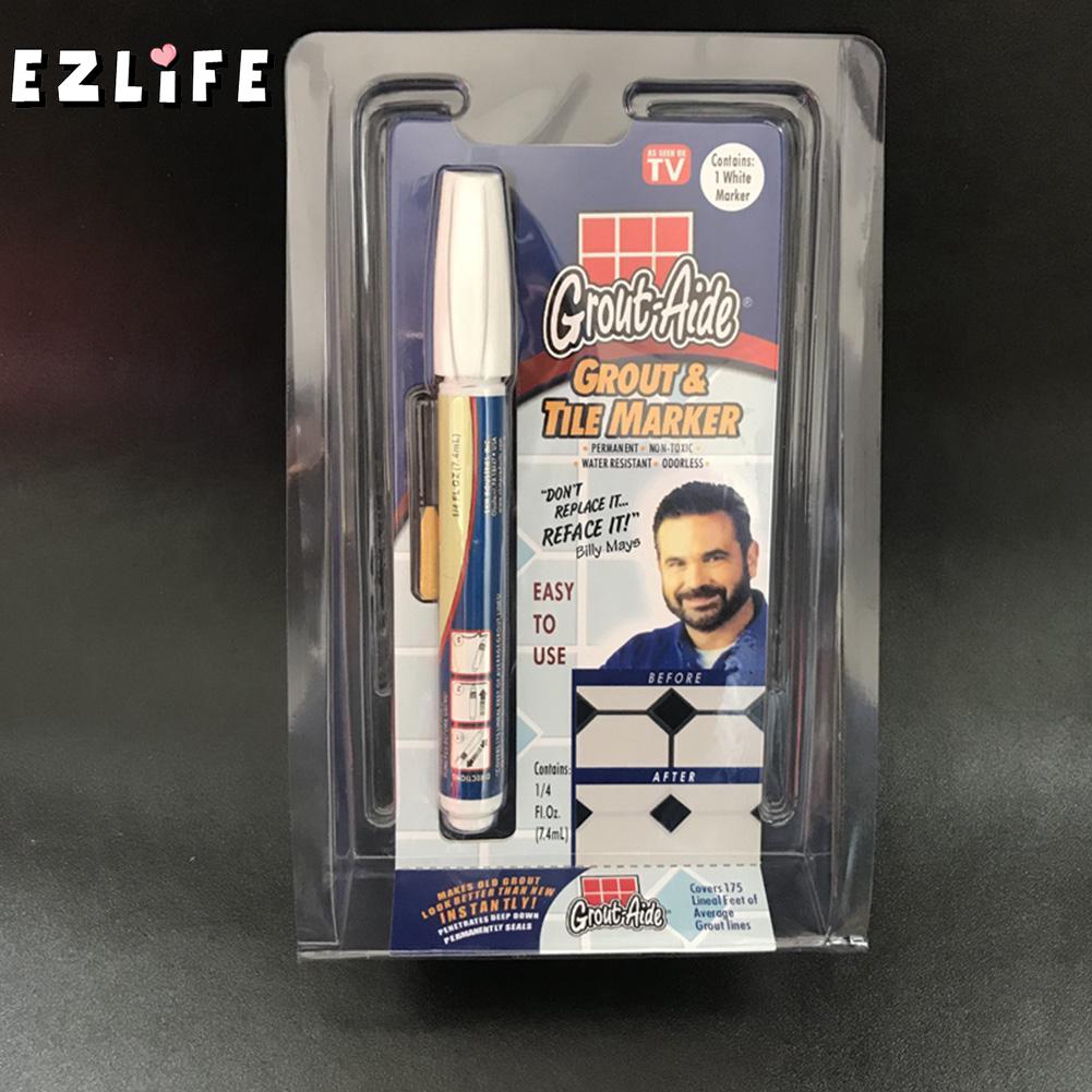 Waterproof Odorless Tile Repairing Non-toxic Grout Aide Repair Ceramic Tile Marker Pen With Reversible Nib Bathroom
