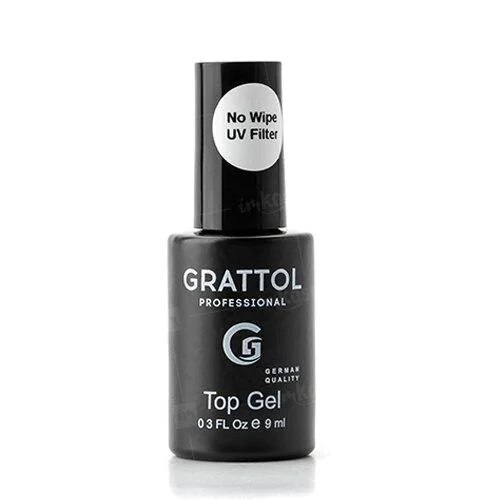 GRATTOL de 01 blanco Gel de uñas de brillo polaco lentejuelas barniz UV de Gel de uñas largo tapa duradera abrigo Gel LED UV Varnis: no wipe top