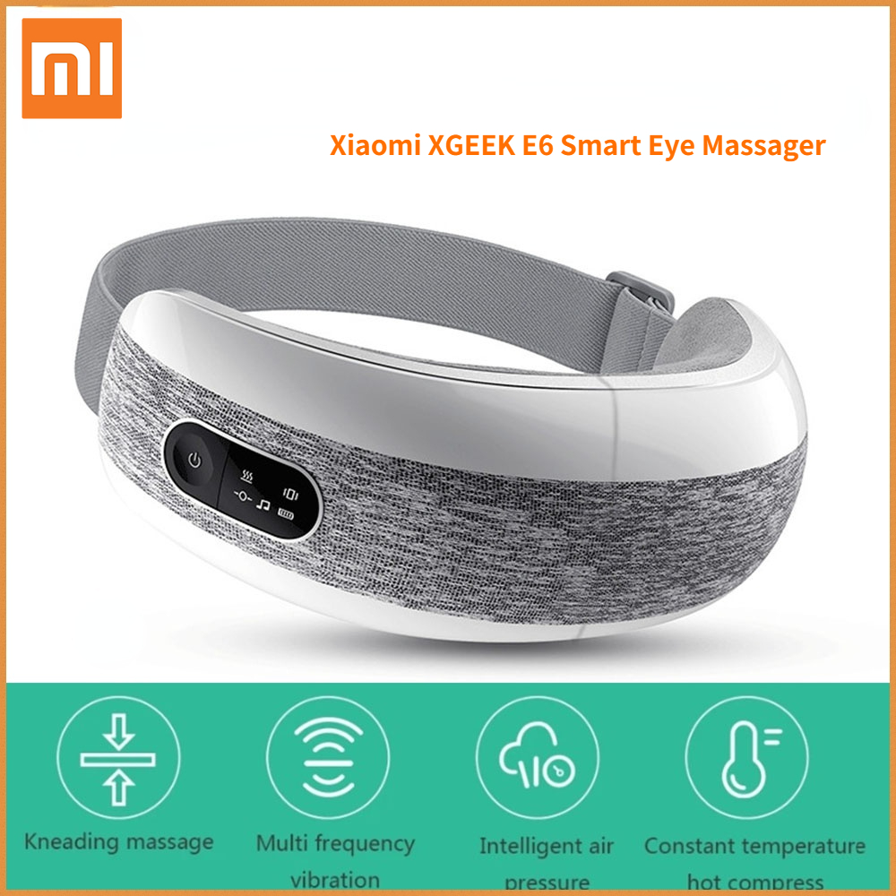 Xiaomi Mijia Xgeek E6 Smart Eye Massager Muziek 40 Graden Warm Kompres 4 Modi Druk Opvouwbare Eye Relax Massager Eye masker