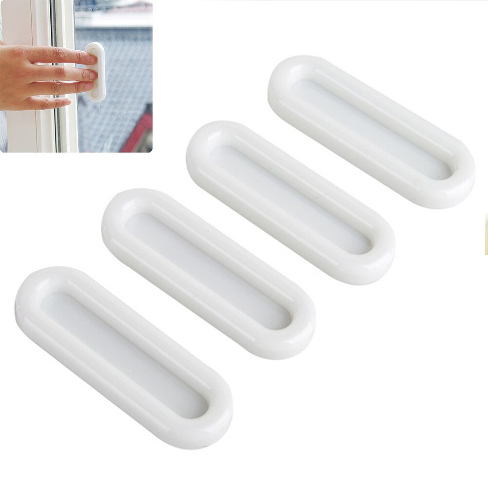 4 pièces multi-usages porte fenêtre poignée fort adhésif auxiliaire verre tire garde-robe poignée tiroir porte poignée
