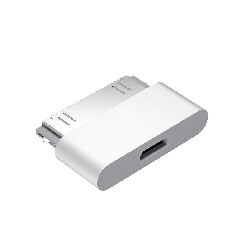 Micro Usb to 30 Pin charger converter Adapter for Apple iPhone 4 4s 3gs Ipod data synchronization adapter: Default Title