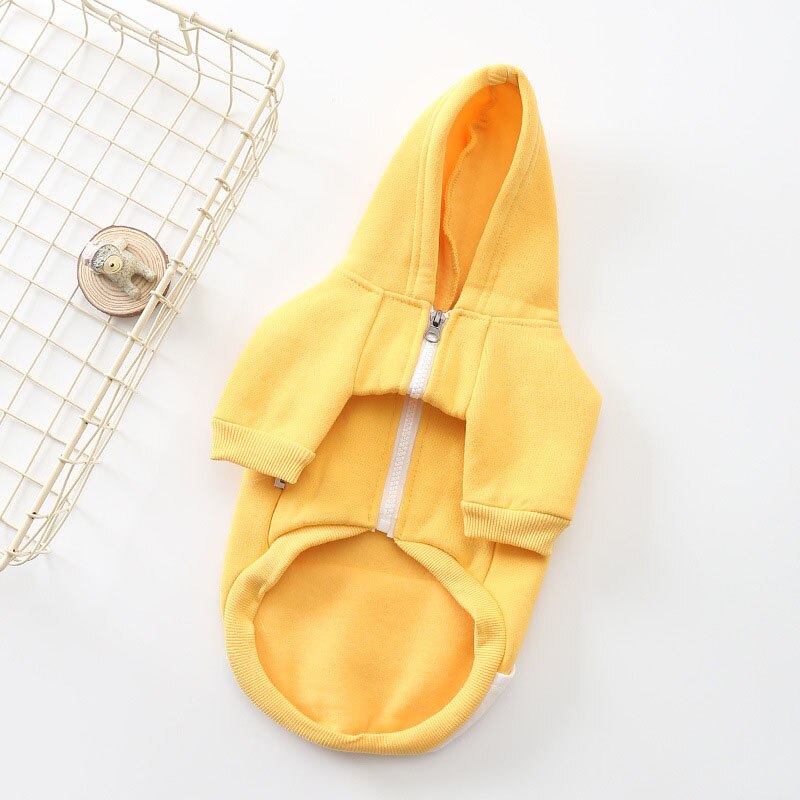 HSWLL stylish dog sweater in autumn Simple pure dog costume French bulldog pet clothes
