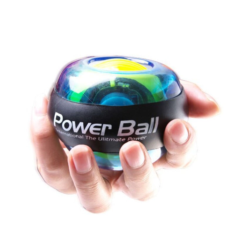 Gyro Ball Wrist Exerciser – Forearm Strengthener With Blue LED Lights, No Rope Needed