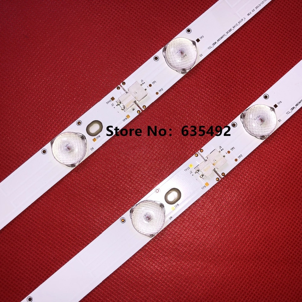 4 Stuks 100% Led Backlight Voor Toshiba 48Inch 48L3453 4C-LB480T-YHAL 006-P2K2094A LVF480SSDX E2 V2 1Set = 12 stuks