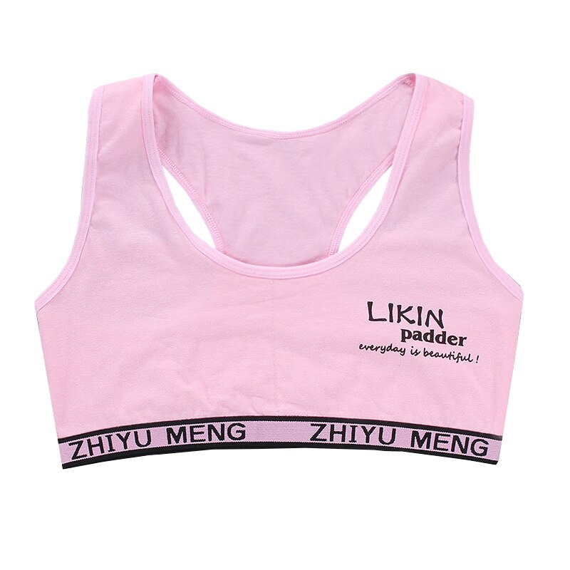 Girls Training Bras 12 Kids Soft Underwear 14 Girl Accessories Breathable 10 Children Bras for Teen Girl 8-16y Kids Tube Topic: Pink