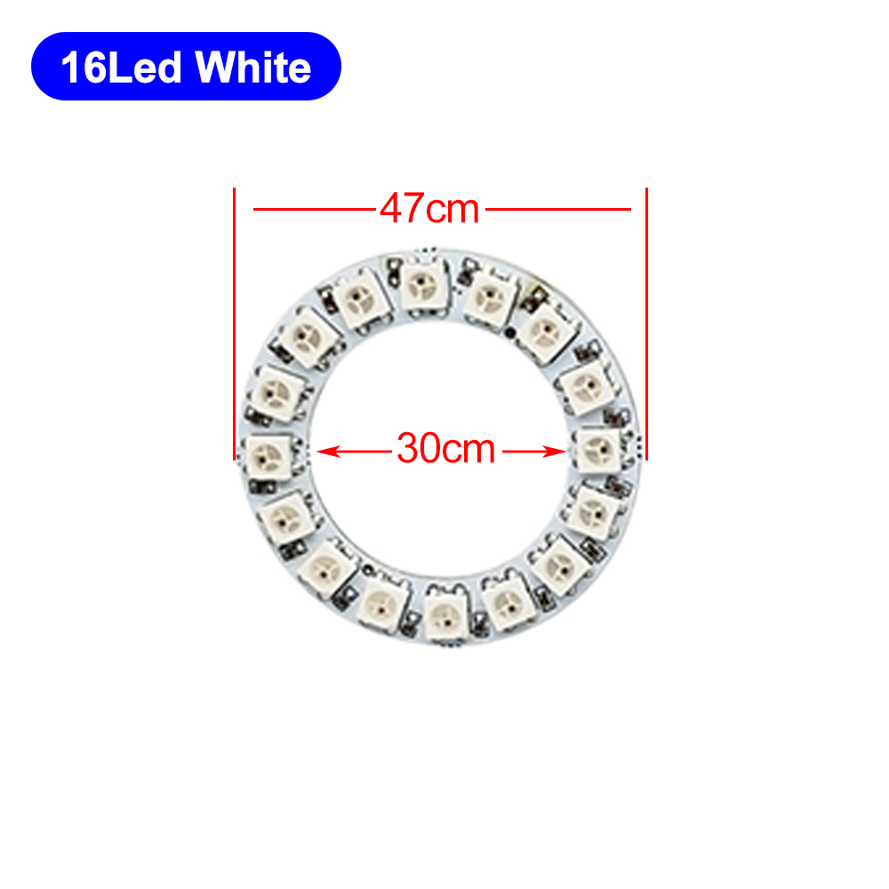 DC5V WS2812B RGB Led Ring Individually Addressable 3Pin WS2812 Round Module 5050 Built-in Pixel 1 8 16 24 35 45 60 88 93 148 241: PURPLE