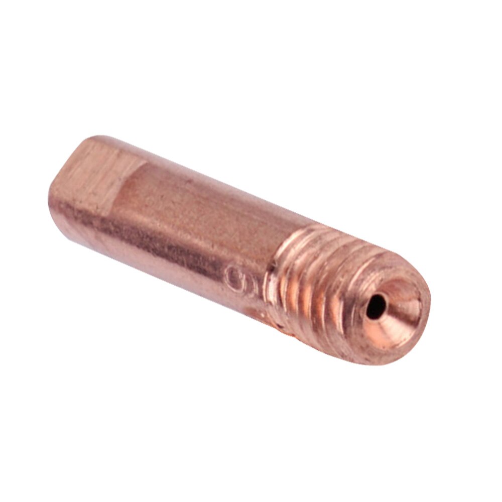 Practical 20pcs 0.9 X 24mm MB-15AK MIG/MAG Welding Torch Contact Tip High Reliability Copper Gas Nozzle Parts