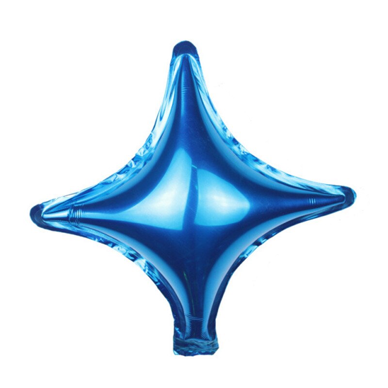 10 cal mały kwadrat gwiazda balon aluminiowy dekoracja urodzinowa z folii aluminiowej gwiazda balon dla dzieci balon z postaciami z kreskówek: Niebieski