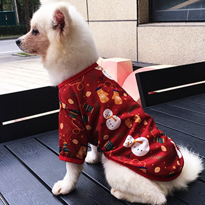 Kerst Hond Kleding Jaar Huisdieren Honden Kleding Voor Kleine Middelgrote Honden Kostuum Chihuahua Huisdier Shirt Warm Hond Kleding Yorkshire