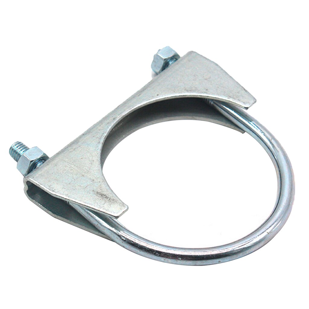 2-Pack 304 Stainless Steel U-Bolt Exhaust Clamps – 2 Inch, Saddle Style