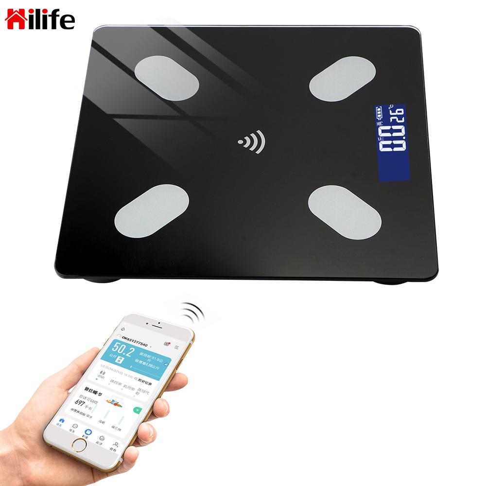 Household Weighing Scale USB Charging Smart BMI Fat Scale LCD Digital Screen Intelligent bluetooth APP Android IOS