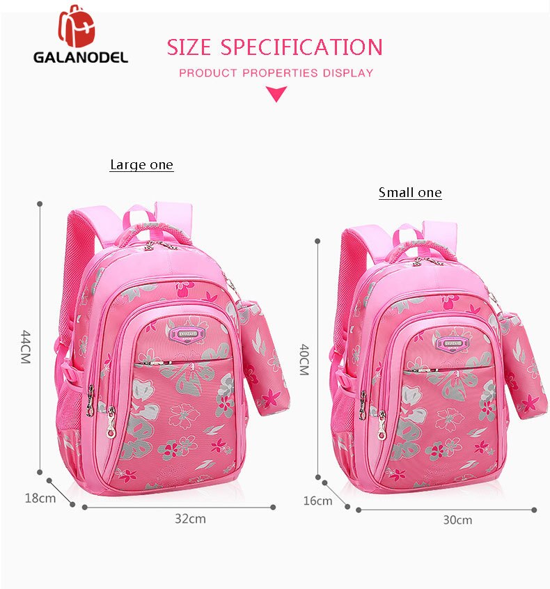 Bloemen Meisjes Rugzakken Schooltassen voor Meisjes Set Kinderen Schooltassen 2 Sets van Meisjes Rugzak kinderen Primaire Koffer
