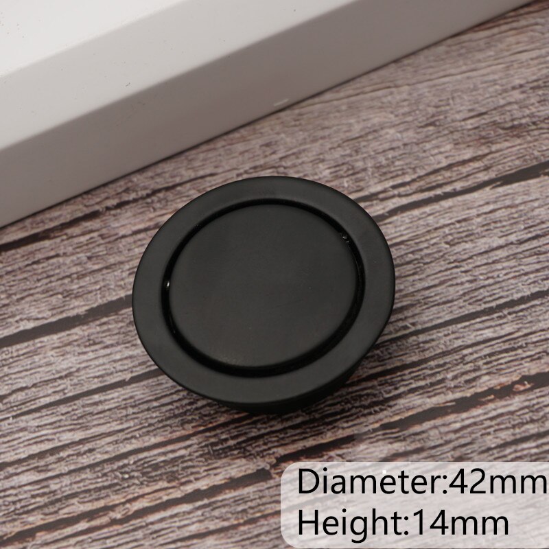 Versteckte Tür Griff Edelstahl Einbau spülen ziehen Schrank Unsichtbare Runde Tür Griff Ziehen Möbel Hardware-: 9