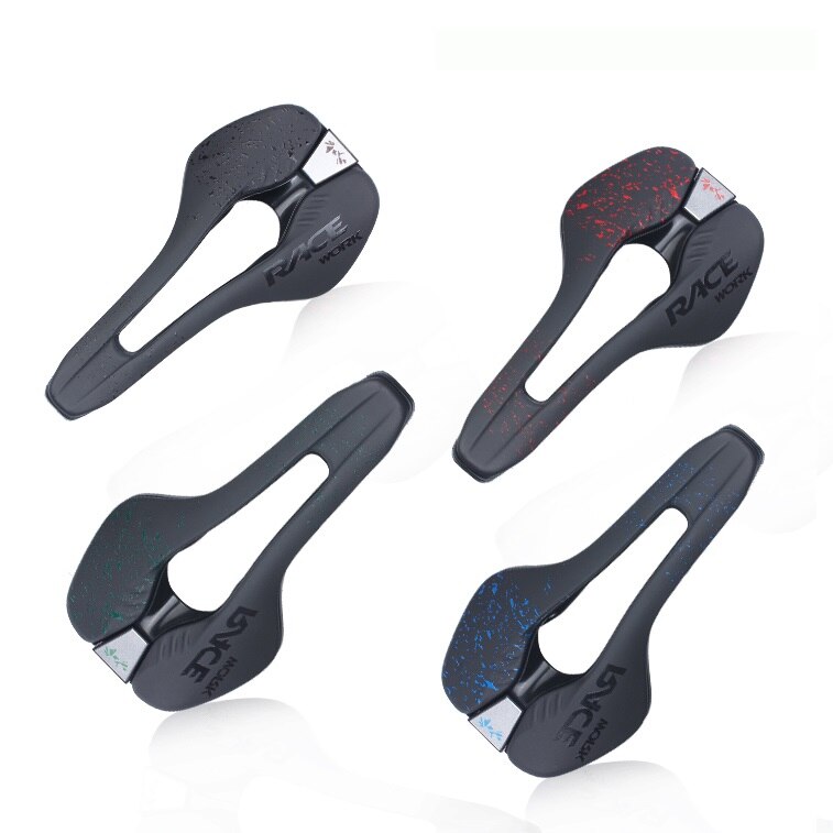 Asiento de bicicleta de montaña cómodo para hombre, sillín abierto de triatlón, cojín hueco, piezas de ciclismo