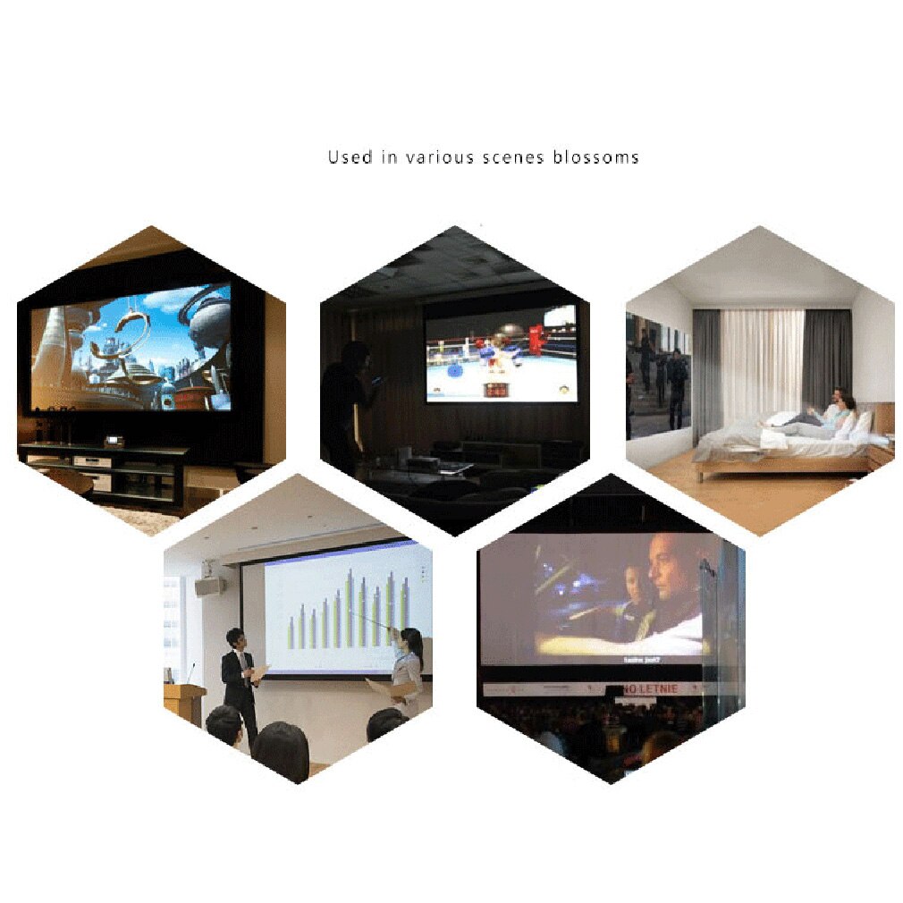 Mini Home Multimedia Cinema LED HD Technology Projector LCD Technology Support AV VGA USB Home Theater Video E08