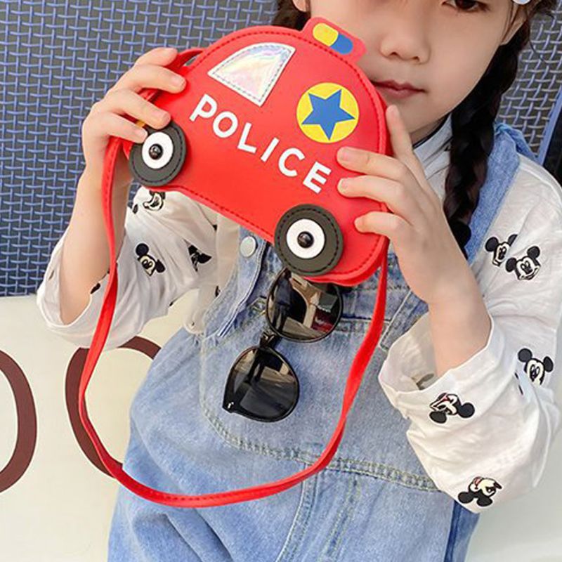 Kinderen meisjes mooie auto pu leren schoudertas crossbody portemonnee portemonnee  x7ya