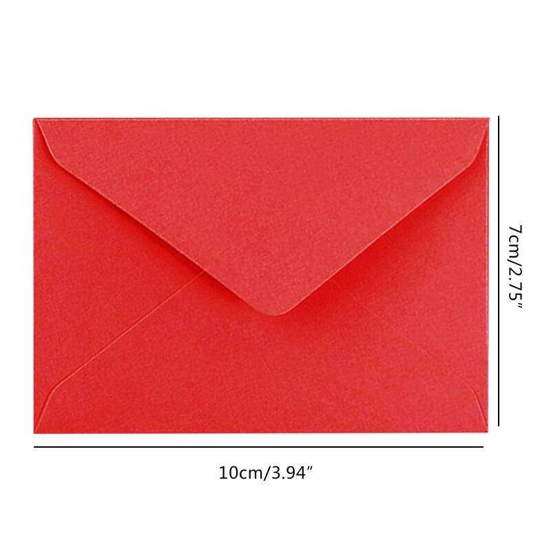 XX9A 10pcs Blank Cards with Envelopes Thank You Cards Handmade DIY Blank Envelope Postcards for Birthday Party Inivitation