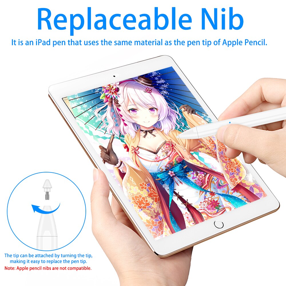 For Apple Pencil iPad Pen For iPad Pro 11 12.9 6th 7th mini 5 Air 3 with Magenic Wireless Charging Function Box Stylus