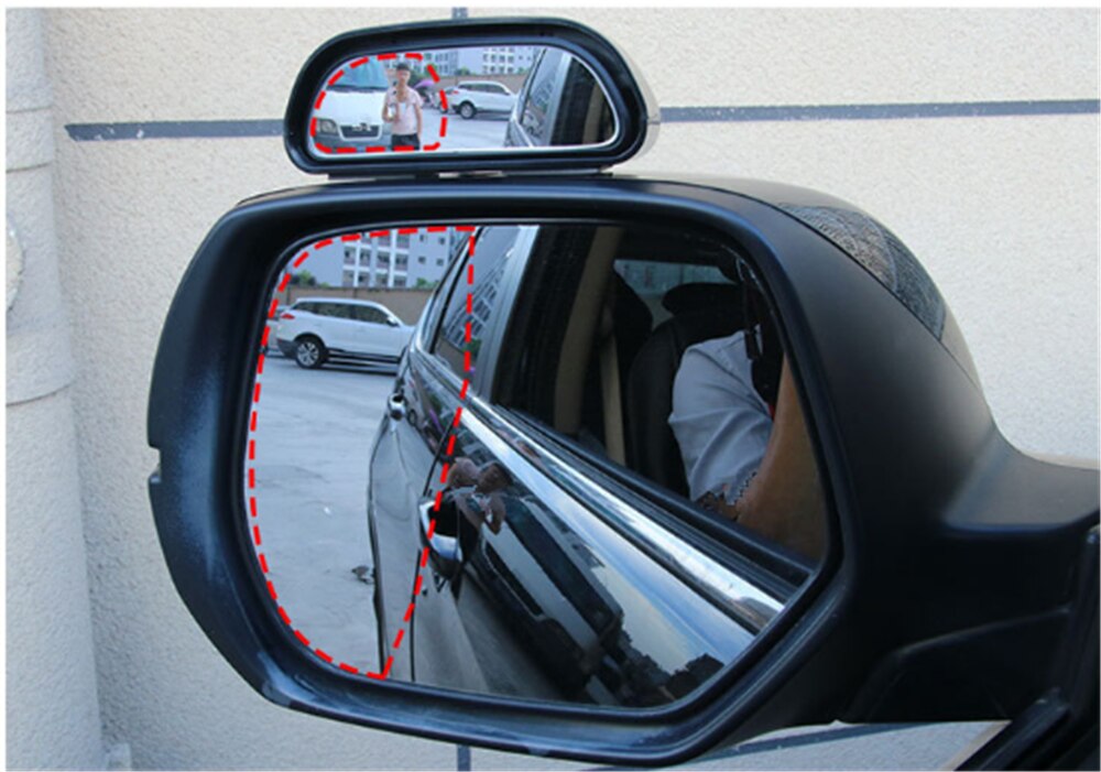 Car shape HD reversing auxiliary rear view blind spot mirror for Renault Initiale Fluence Alpine Wind R-Space