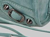 Europäischen Stil Weichen PU Leder Mini Motorrad Handtaschen Für Frauen Kleine Umhängetasche Quaste Taschen Mit Spiegel: See blau