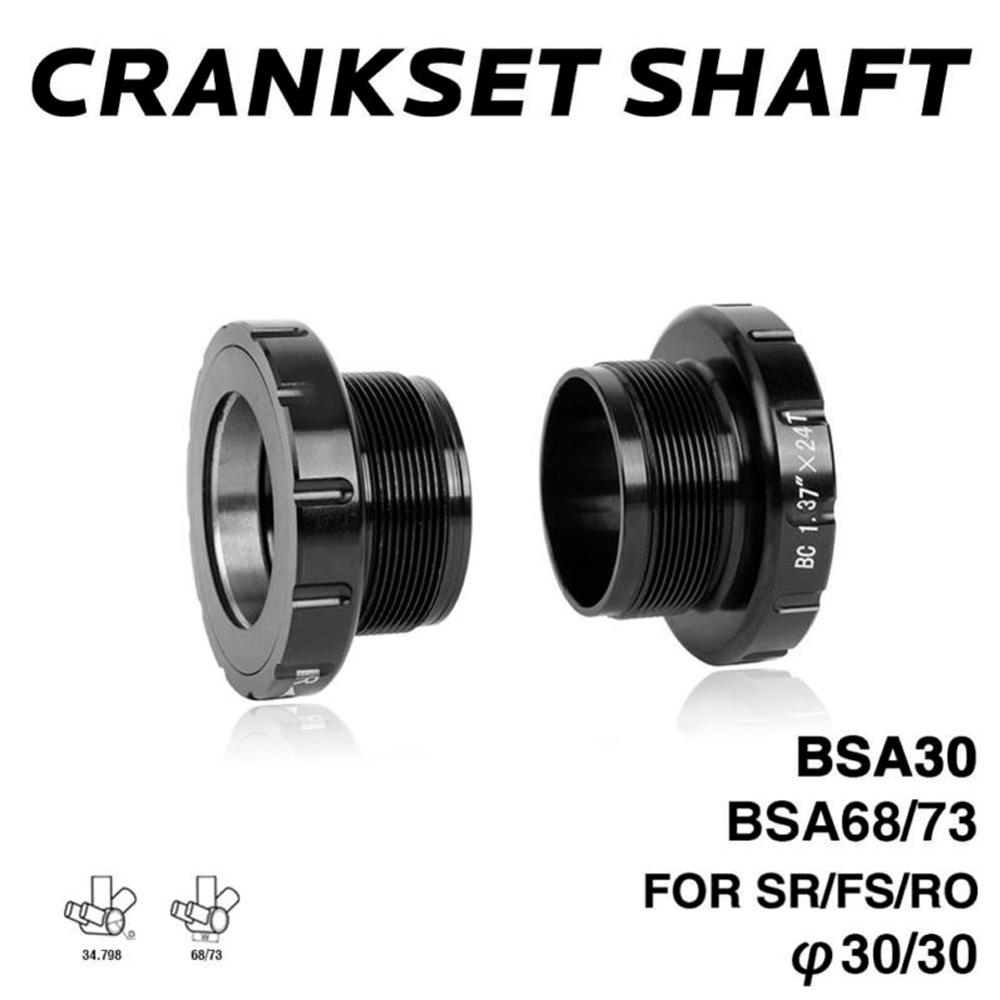 BSA30 Bottom Brackets BSA68 BSA ISO 68mm 73 MTB Road bike External Bearing Bottom Brackets for BB386 30mm Crankset: Default Title