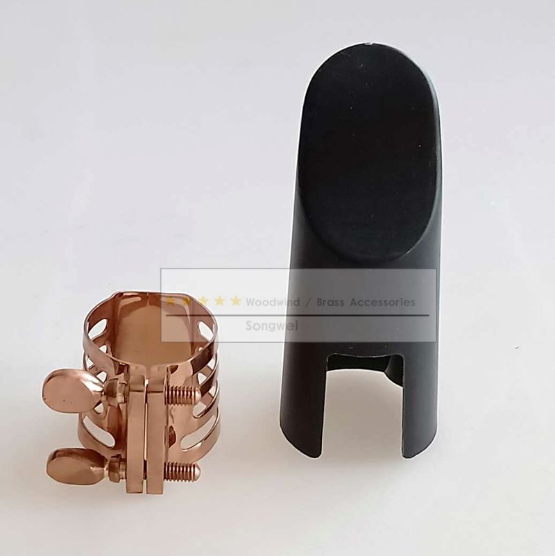 Perfect Ligature With Plastic Cap for Alto Eb Saxophone Rubber