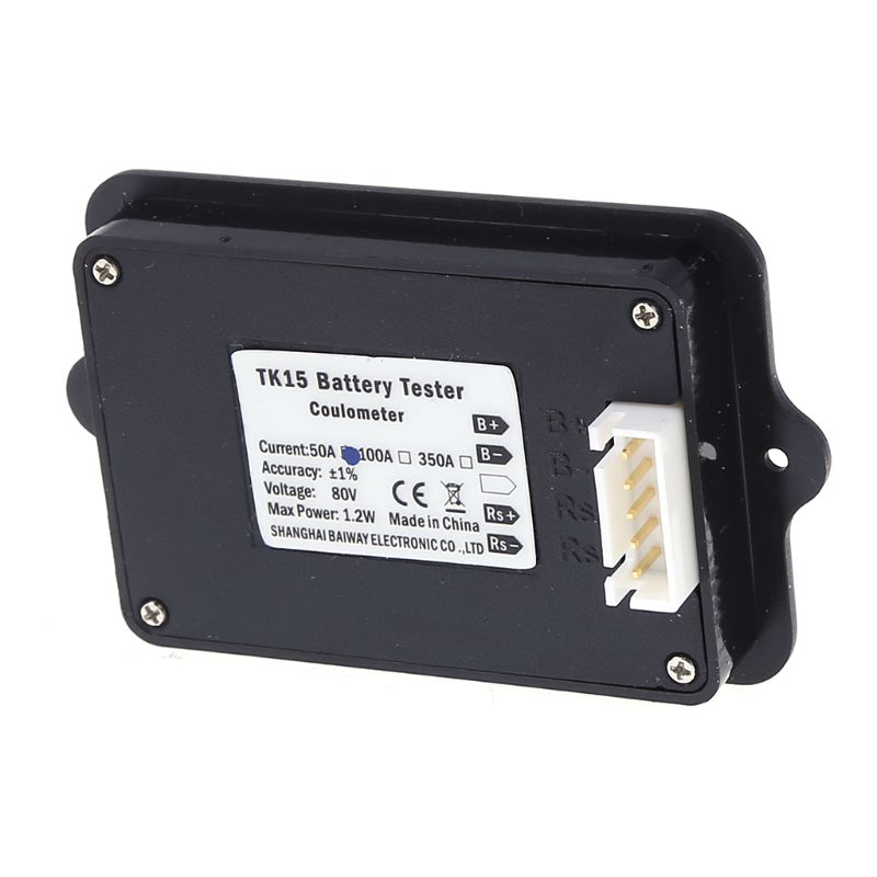 Dc 8-80v 50a batteri coulometer  tk15 batteri tester til lifepo coulomb tæller