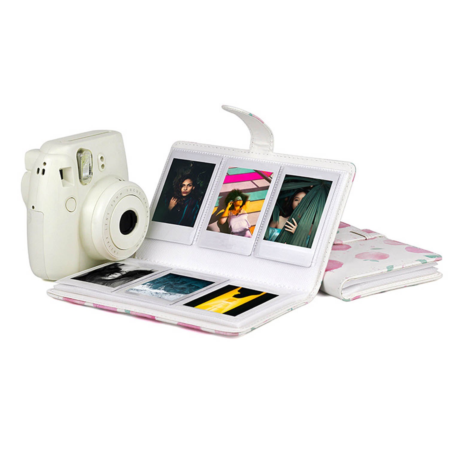 Gosear 96-Pocket Universal Mini PU Leather Photo Picture Album for Fujifilm Instax Mini 8 9 7S 7C 25 70 90 3inch Mini Films