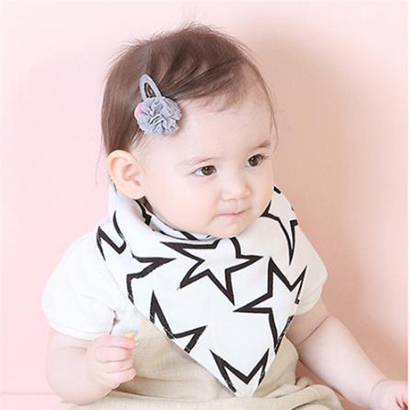 Neue Druck Sterne Baby Handtuch Schal Fütterung Baberos Bandana Baby Mädchen Jungen Lätzchen Kittel Lätzchen rülpsen Tücher