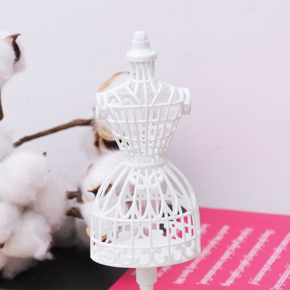 20pcs Mini Mannequin Stylish Hollow Art Mannequin Mini Clothes Model Rack Mini Mannequin Rack